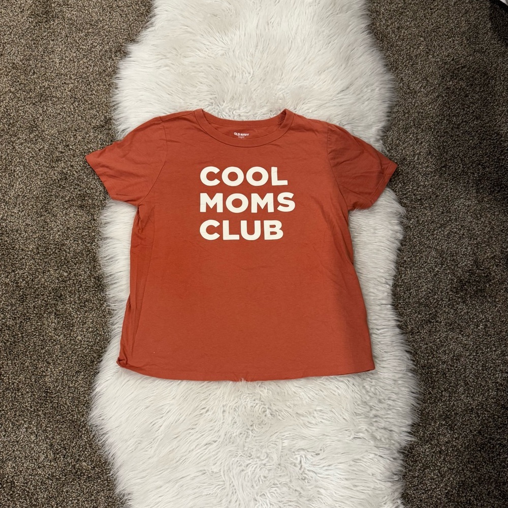 Old Navy Cool Moms Club Kids T-Shirt - Rust